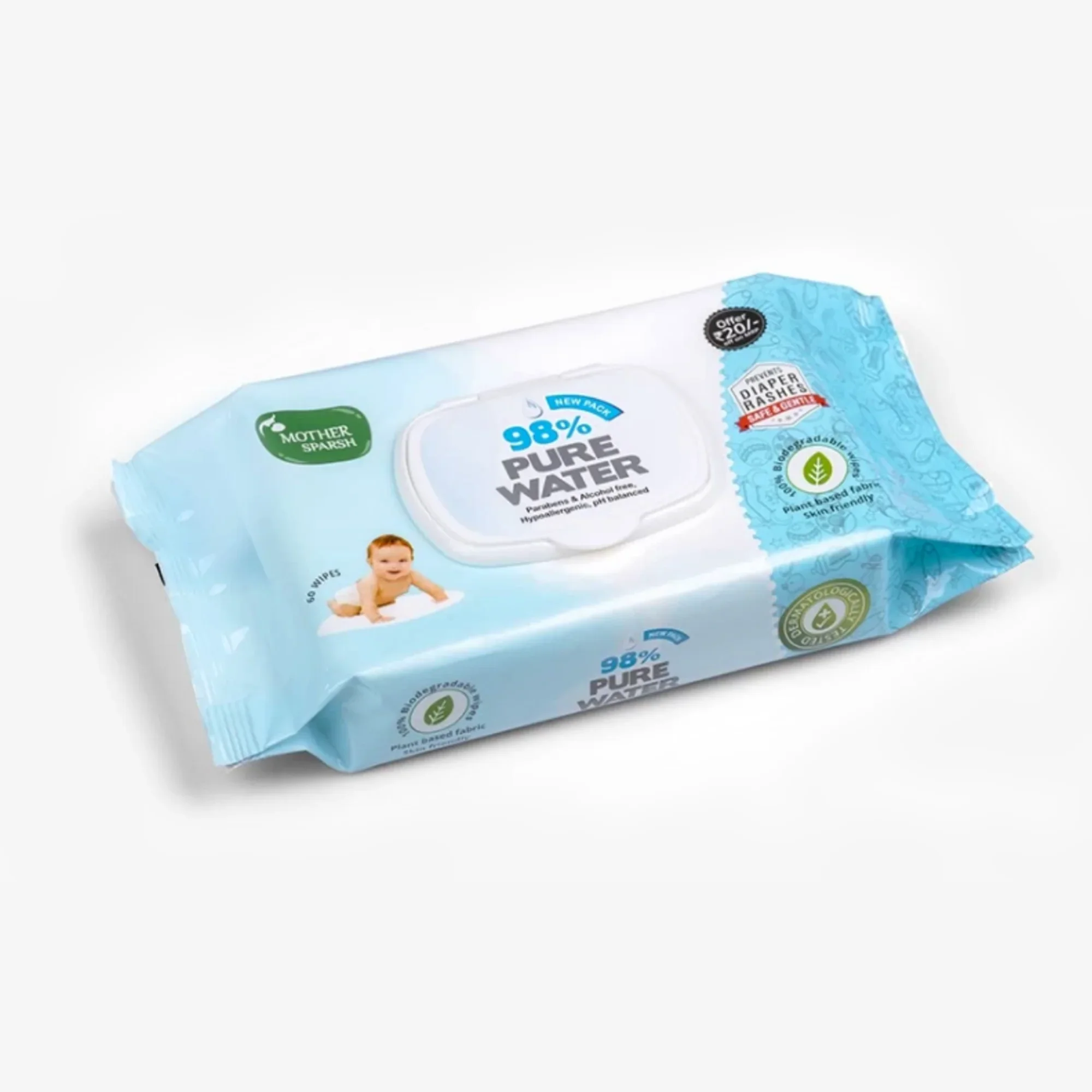 98% Pure Water Baby Wipes - Mild & Gentle - Image 8