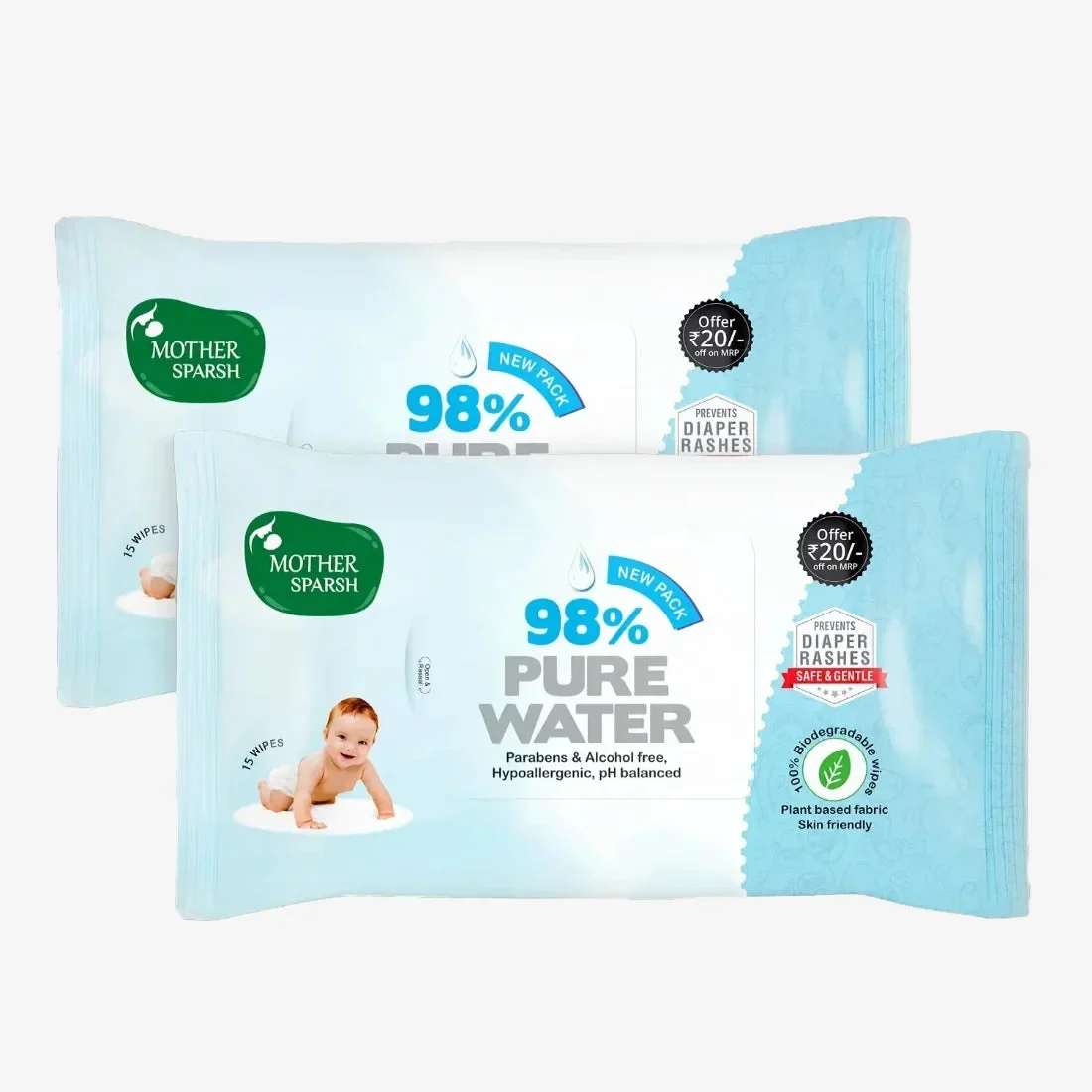98% Pure Water Baby Wipes - Mild & Gentle - Image 9