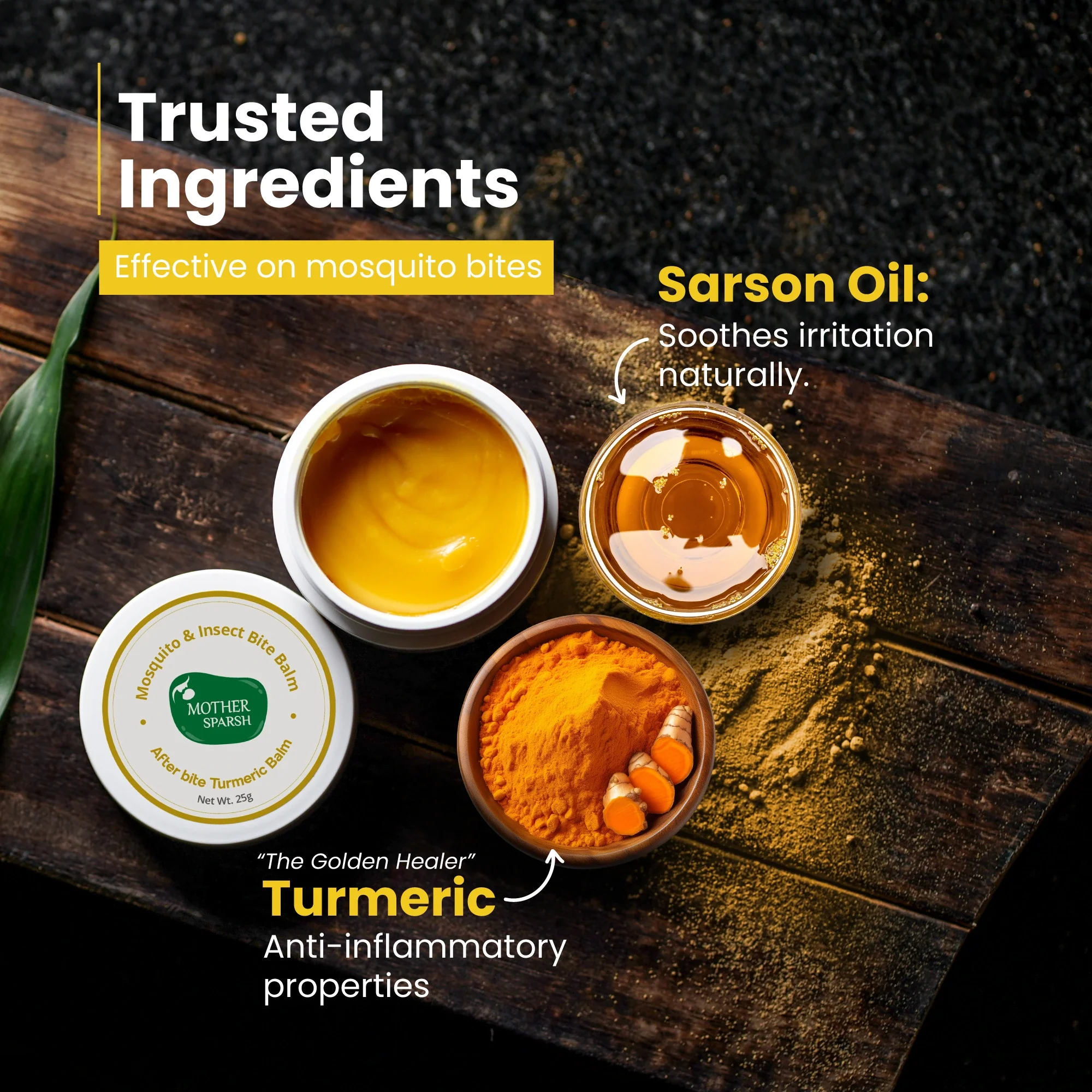 After Bite Turmeric Balm for Mosquito & Insect Bite Relief - Image 3