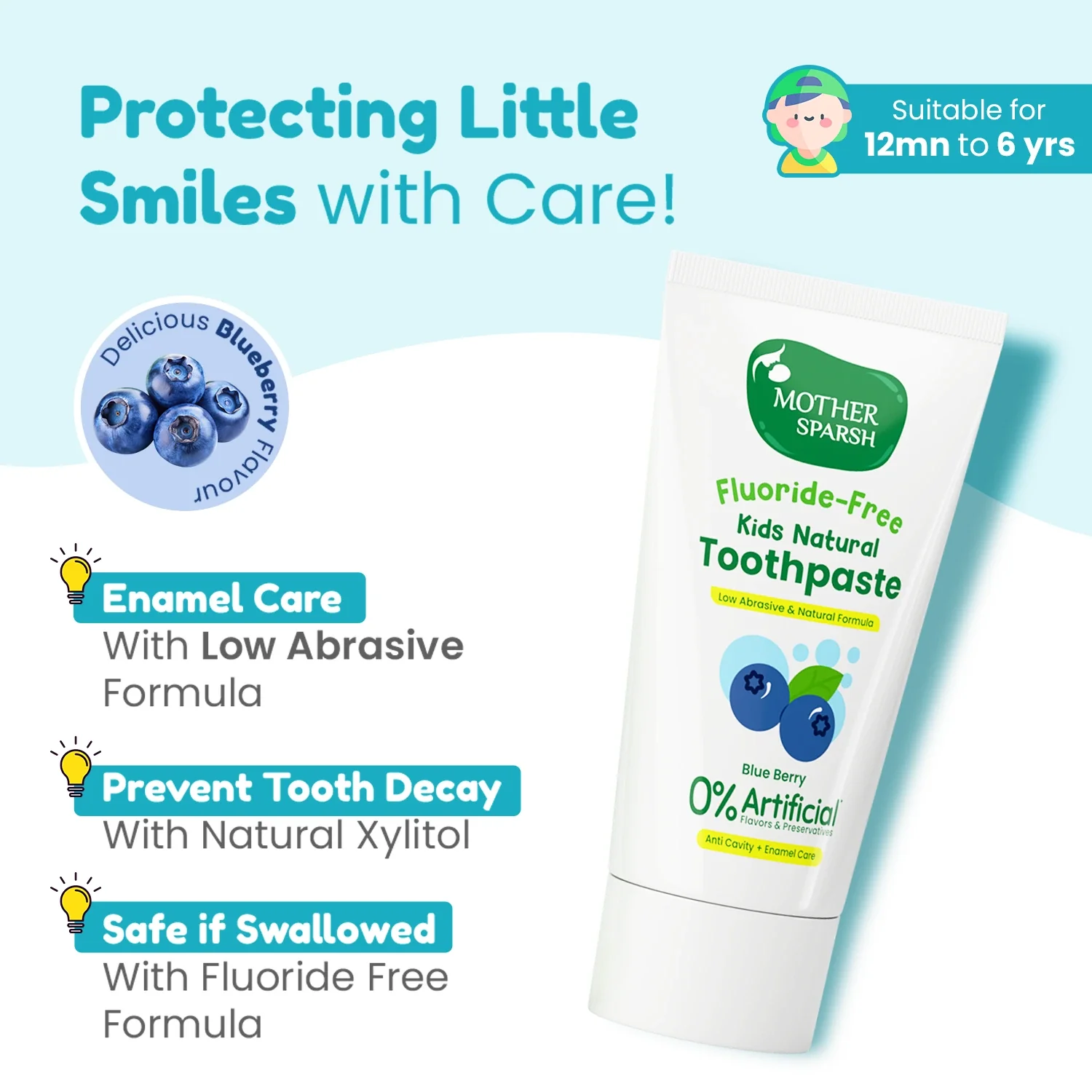 Blueberry Kids Natural Toothpaste - Image 3
