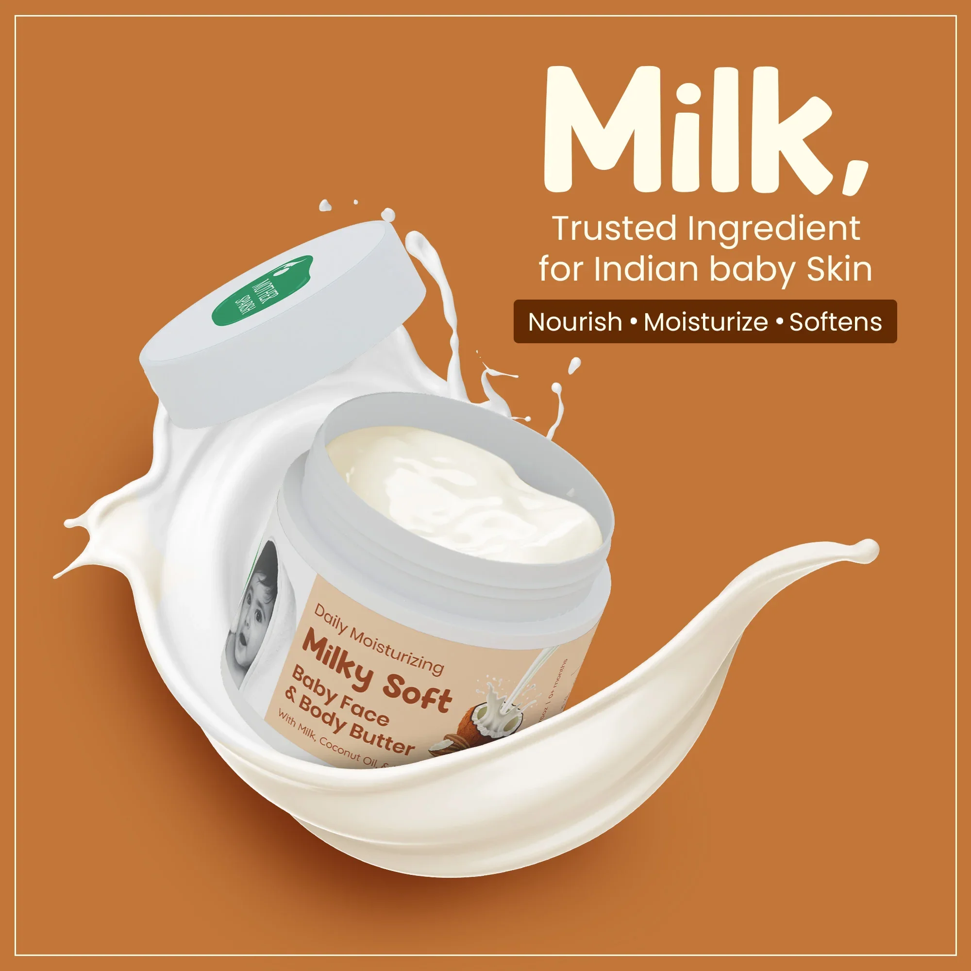 Daily Moisturizing Milky Soft Baby Face & Body Butter - Image 3