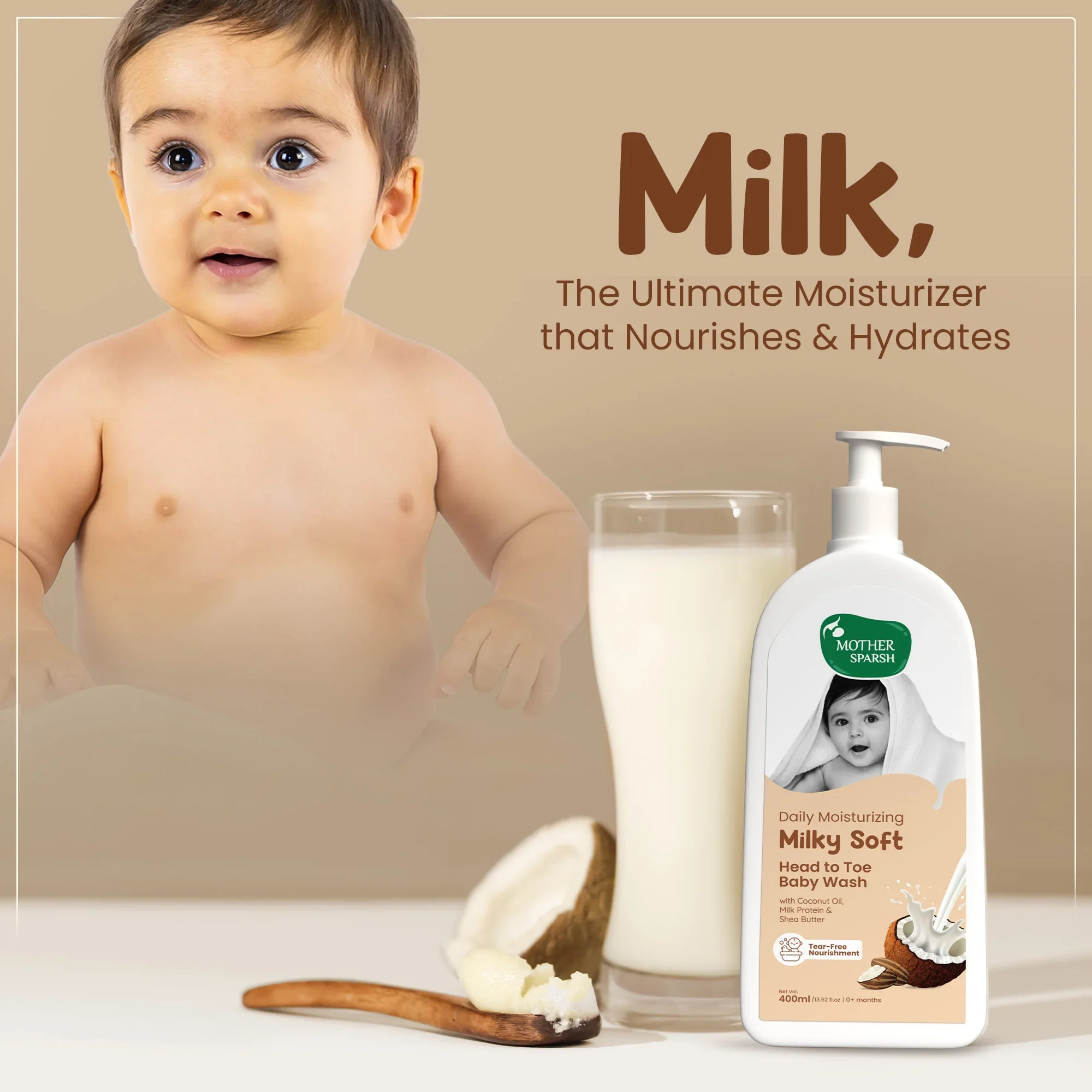 Daily Moisturizing Milky Soft Head to Toe Baby Wash - Image 3