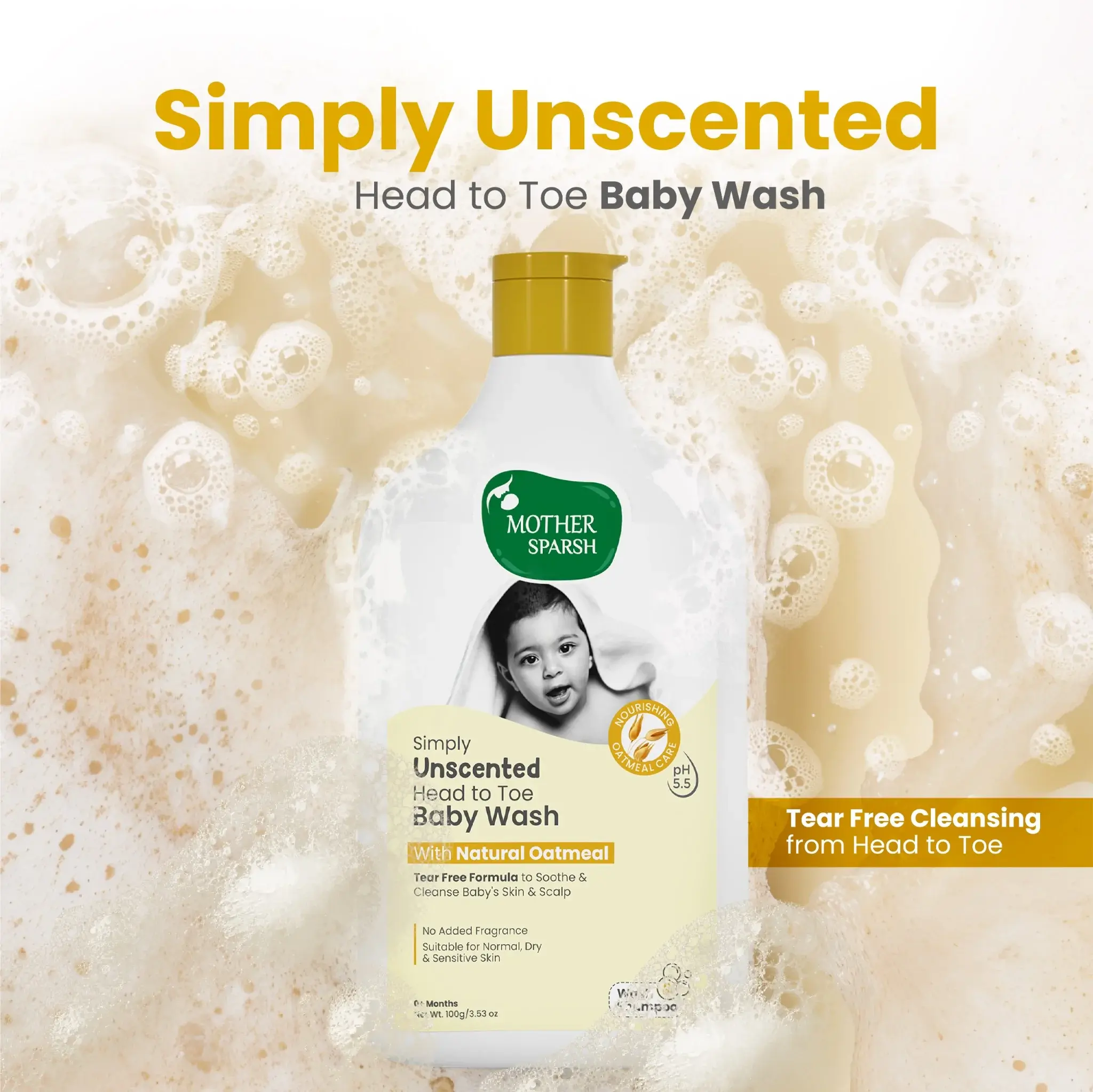 Simply Unscented Head to Toe Baby Wash - Image 3
