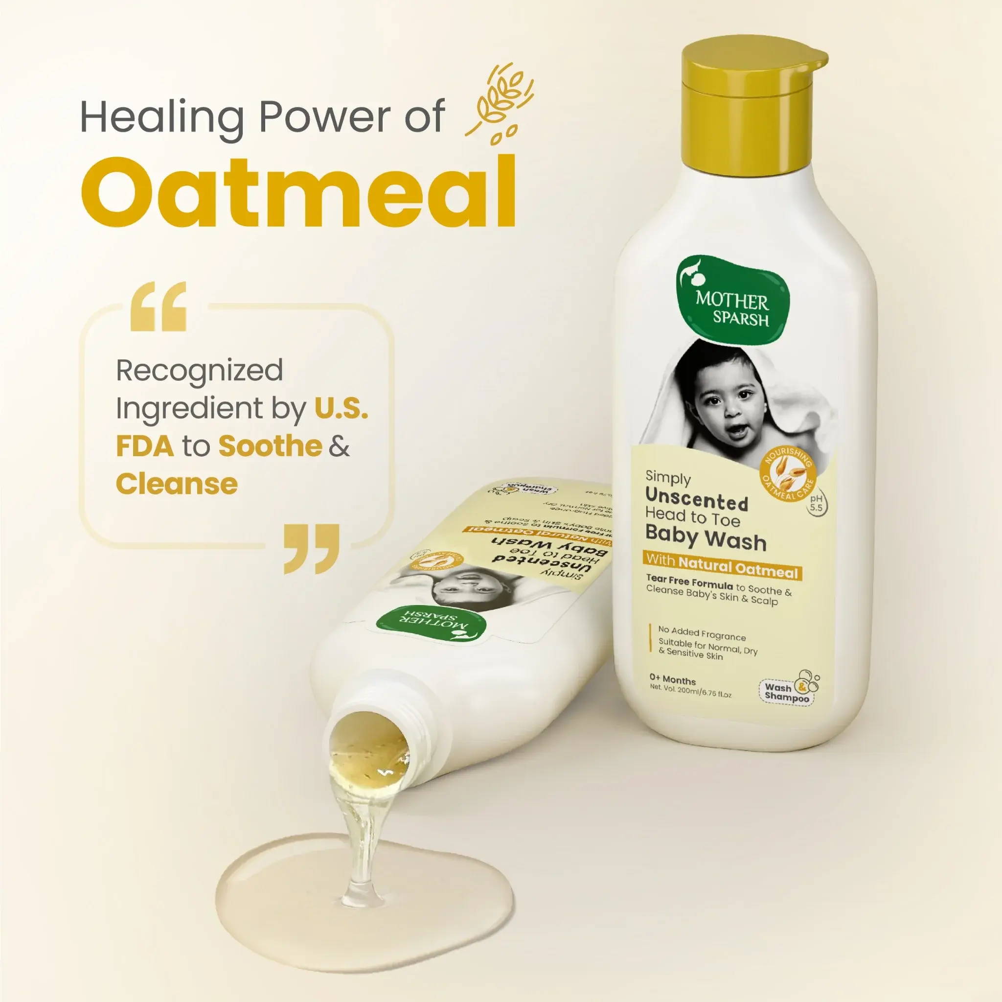 Simply Unscented Head to Toe Baby Wash - Image 4
