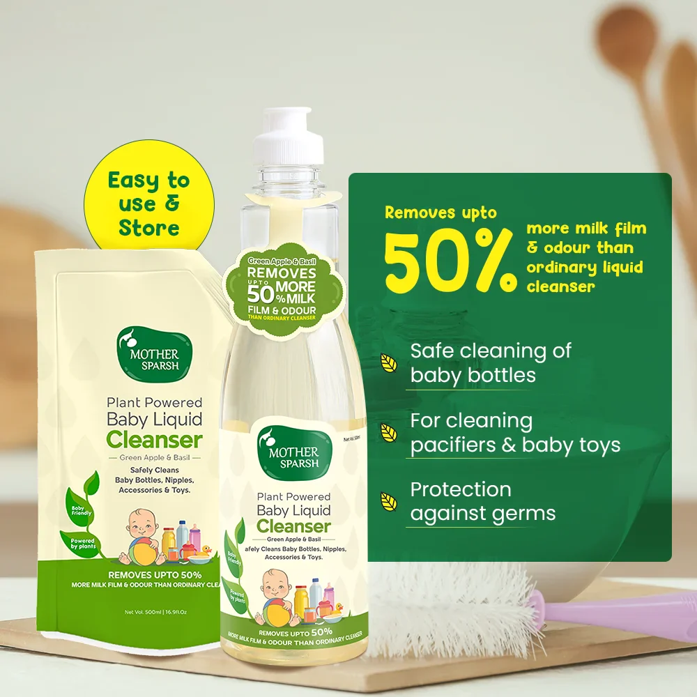 Plant Powered Natural Baby Liquid Cleanser Refill Pack - Image 3