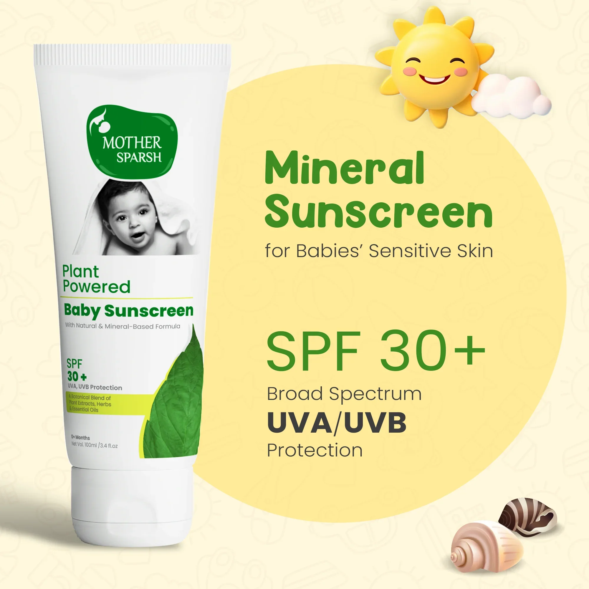 Plant Powered Baby Sunscreen Lotion - Image 3
