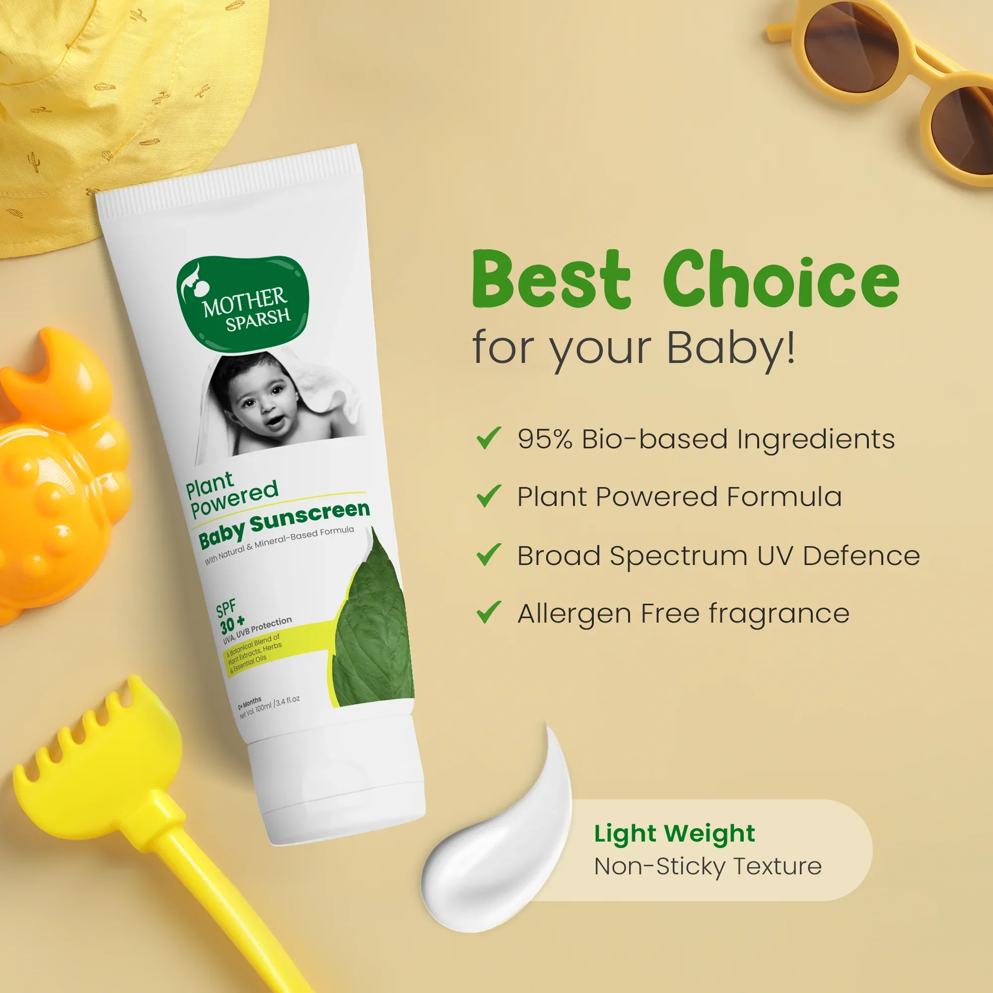 Plant Powered Baby Sunscreen Lotion - Image 4