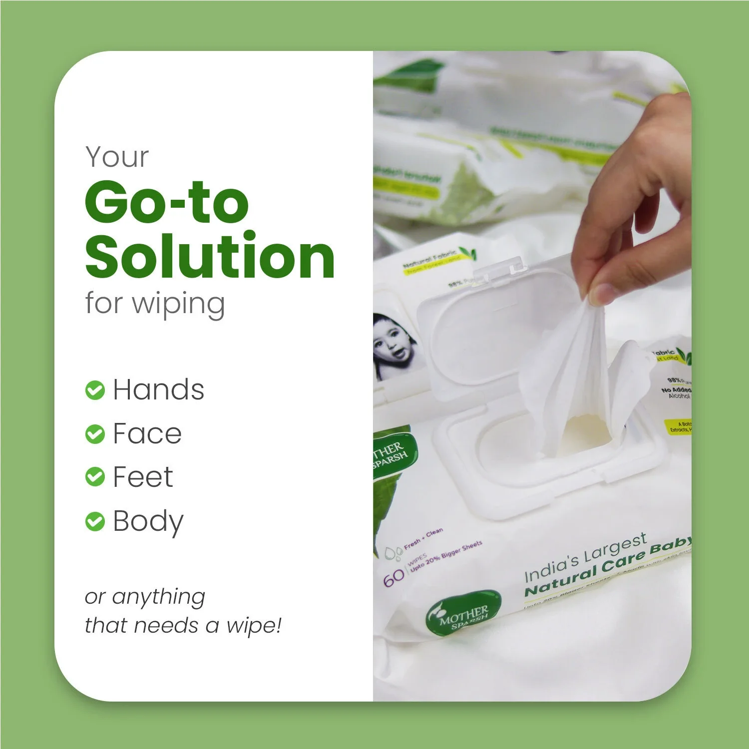 Plant Powered Baby Wipes - Grapefruit - Image 6