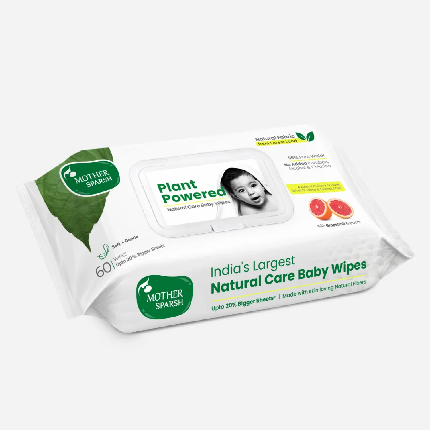 Plant Powered Baby Wipes - Grapefruit - Image 8