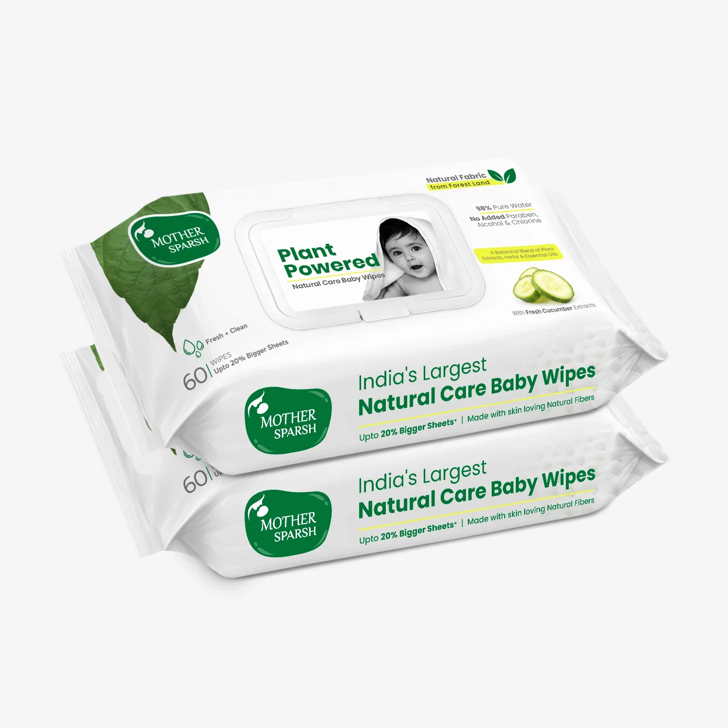 Plant Powered Baby Wipes - Cucumber - Image 8