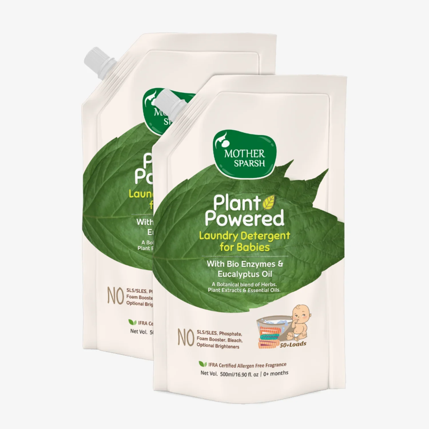 Plant Powered Natural Laundry Detergent Refill Pack For Babies - Image 7