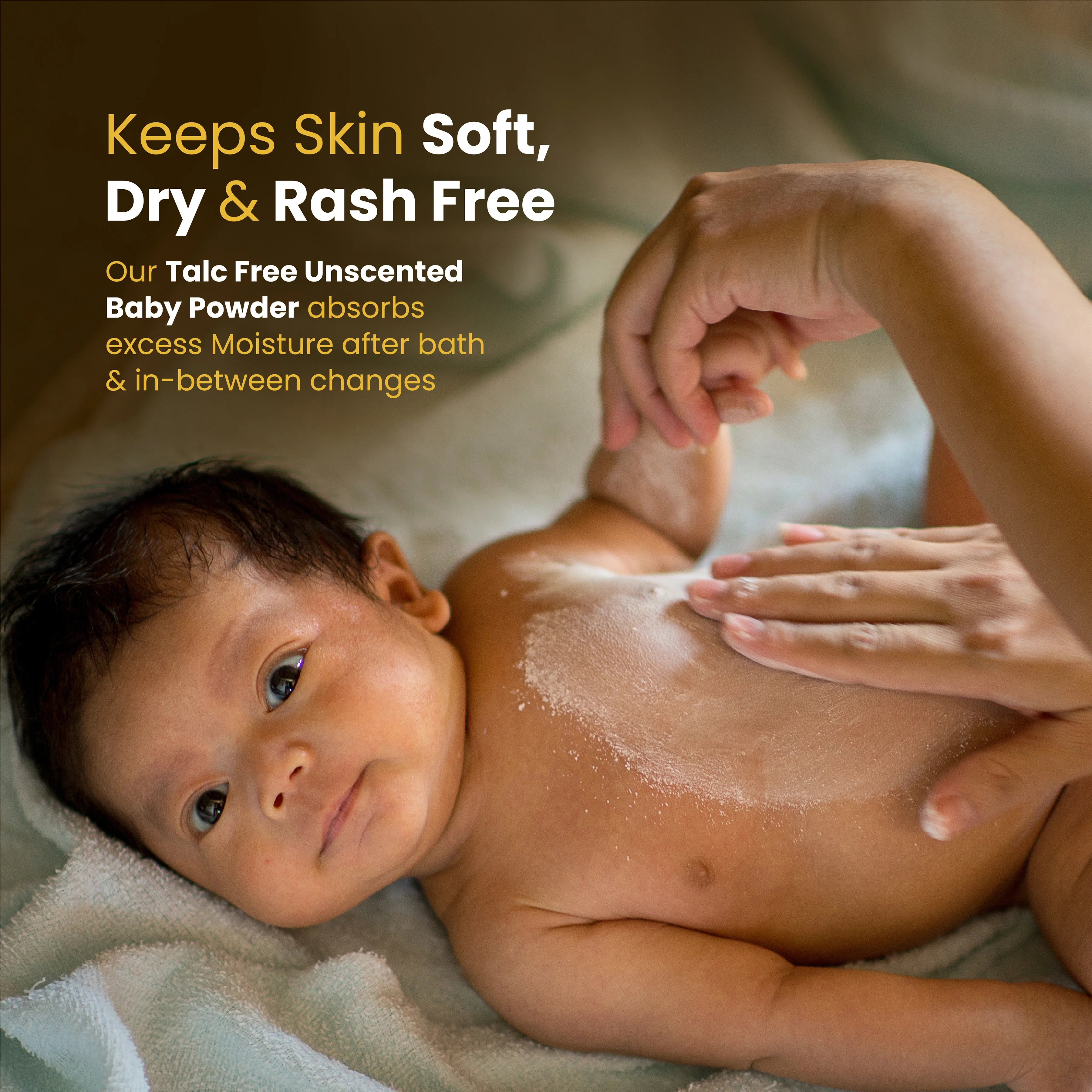Simply Unscented All-Natural Baby Powder - 200gm - Image 3